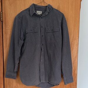 L.L. Bean Men's Charcoal Button-Down Shirt vintage